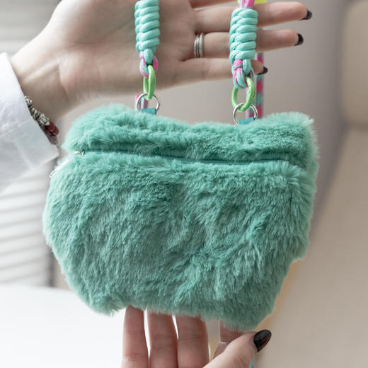 鼎你有钱毛绒零钱包 文创创意趣味毛绒挎包挂件收纳包 商品图3