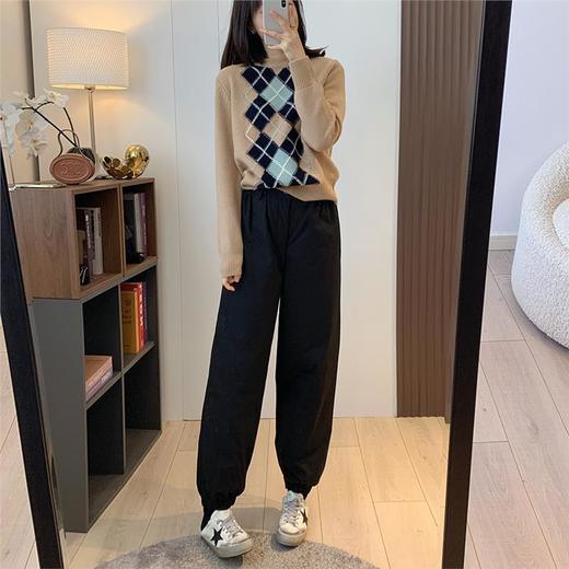 高腰纯棉工装束脚羽绒裤！2025冬新款女款加厚90鹅绒休闲裤~ 商品图3