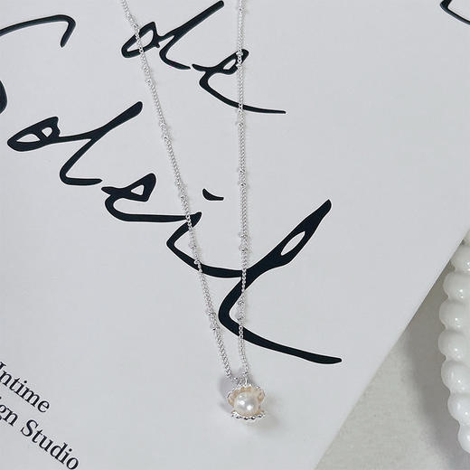 花蕊莫桑钻项链女闪耀锆石吊坠锁骨链高级感项链-纪念日百货门店同款 163893624 商品图1