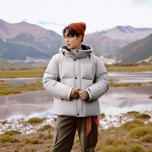 罗蒙冬季连帽羽绒服男士休闲连帽款面包服厚实保暖羽绒服外套 商品图8