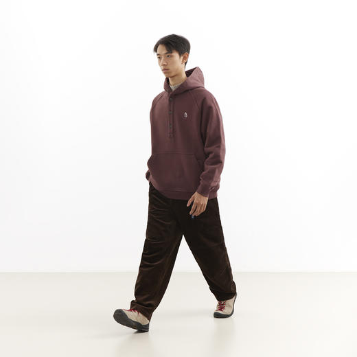 吃茶去chichaqu25秋冬重磅全棉带帽卫衣复古宽松加厚纯棉刺绣葫芦 商品图3