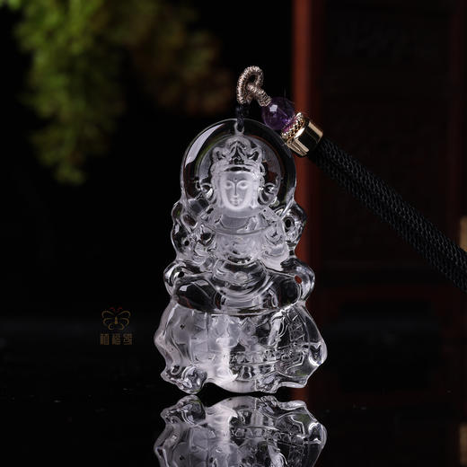 【普贤菩萨】白水晶八大守护神坠    ZX2511158 商品图4