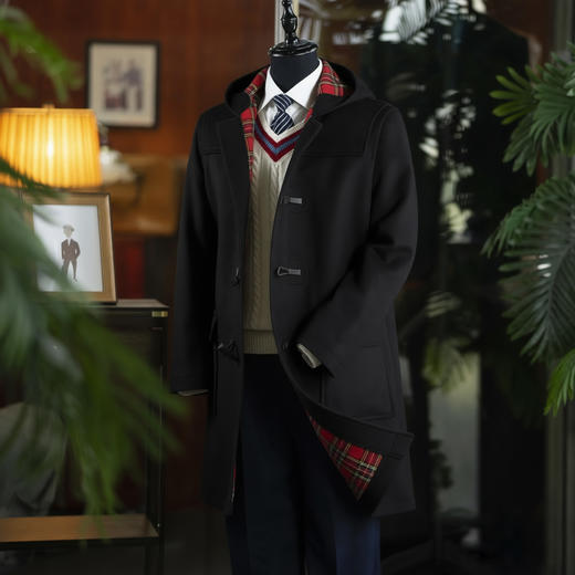 新款秋冬牛角扣大衣  三色可选 商品图3