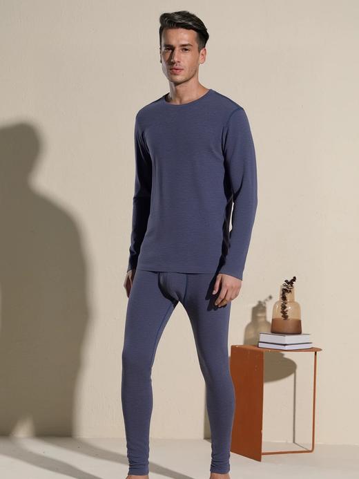 【7A抗菌除臭双绒系列】SCHIESSER德国舒雅男士圆领抗菌除臭抗汗 长途差旅火锅聚餐不惧异味保暖套装35/25906W 商品图4