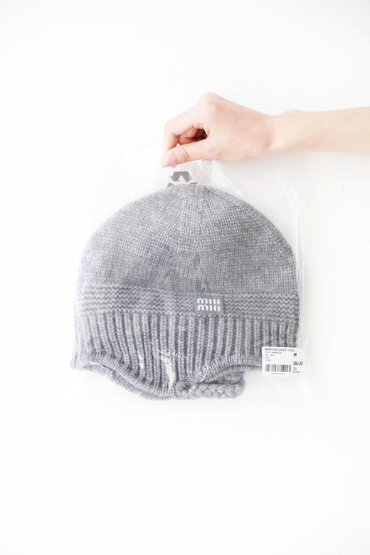 成分是羊毛+羊绒，千金感毛球儿帽子。羊绒粗线混纺飞机帽C112888 商品图13