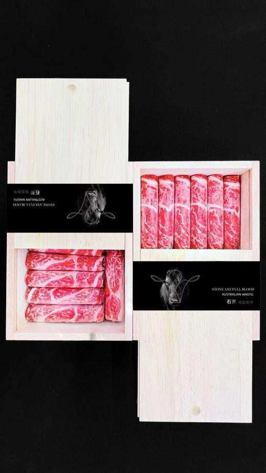 火锅烤肉系列*澳大利亚Stone Axe Full Blood纯血M9+和牛上脑牛肉卷，雪花丰富 肉质细嫩 沸锅10秒即熟 汤汁干净 奶香浓郁 商品图5