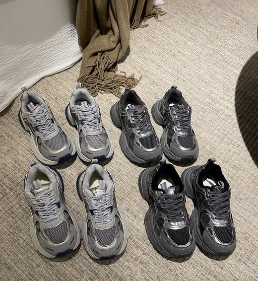 【秋冬加绒厚底老爹鞋】加绒内里，厚实保暖！舒适暴走不累脚不挤脚！厚底设计，一双过冬超百搭！灰蓝韩系，枪色酷飒！【LZJ—X】 商品图7