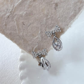 精致优雅蝴蝶结设计甜美耳夹-纪念日百货门店同款167750743