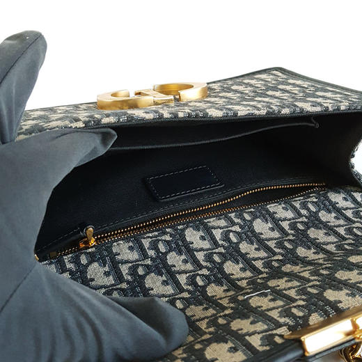 【95新】Dior迪奥30 Montaigne系列M9208UTZQ_M928中号老花蒙田30链条包单肩斜挎包女士261125NJT17 商品图8