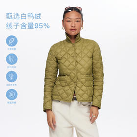 oneup娃娃领收腰内胆式羽绒