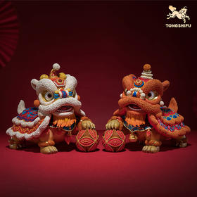 铜师傅《狮舞祥瑞》客厅玄关铜狮子摆件 家居装饰工艺品