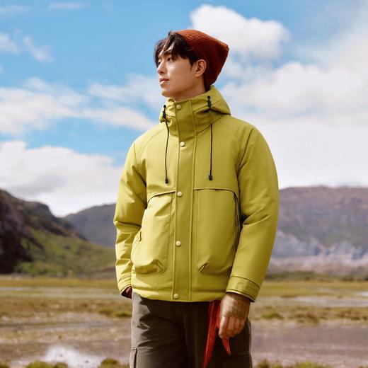 【情侣款】罗蒙冬季连帽羽绒服男女休闲百搭情侣款户外工装风羽绒外套 商品图3