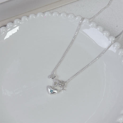 芝栀挞琉璃双子星项链小众闪耀星星锁骨链项链-纪念日百货门店同款 163893587 商品图2