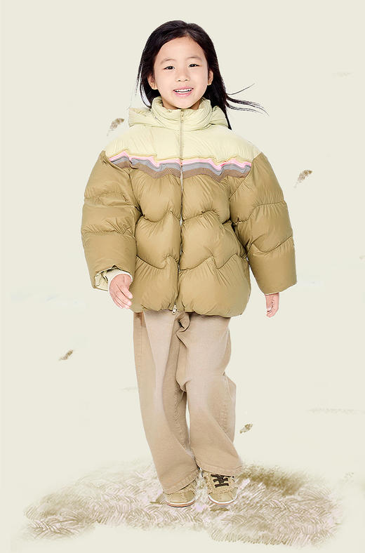 jnby  25年冬款  中长款羽绒服  1PAC13010 商品图0