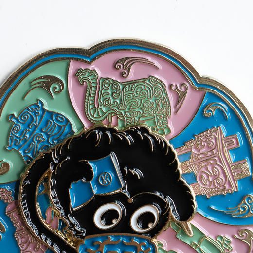 狸猫旋转金属冰箱贴 狸猫文创旅游礼物磁吸纪念品 商品图3