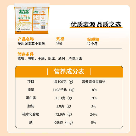北大荒 多用途麦芯粉5kg 商品图2