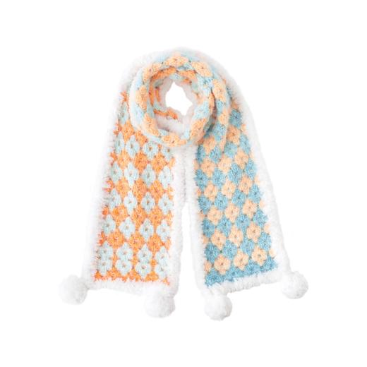 苏苏姐家菱格渐变围巾手工diy编织钩针梦羽毛线团围巾自制材料包预 商品图4