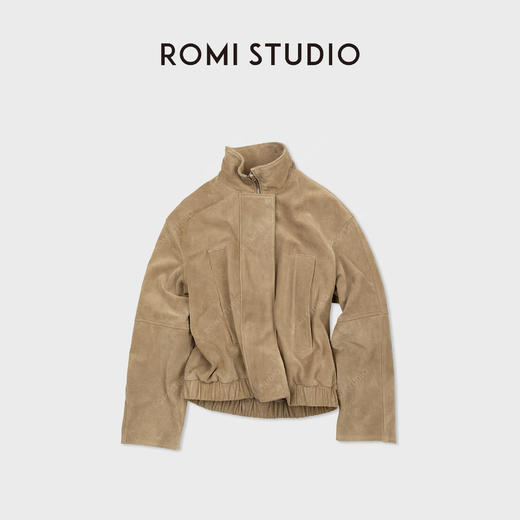 ROMI STUDIO“丝光牛绒”新西兰进口牛绒皮立体裁剪皮衣 RWCWWG6117 商品图3