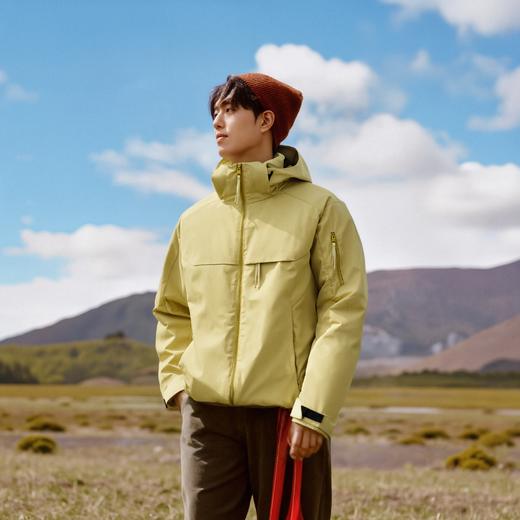 【可拆卸帽子】罗蒙冬季短款羽绒服男士休闲连帽防内保暖羽绒服男女工装风多口袋羽绒服外套 商品图1