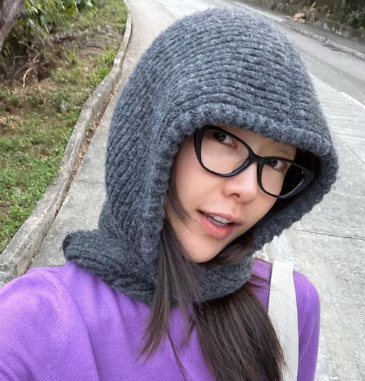 ROMI STUDIO“时髦搭配”羊毛混纺柔软拉法帽围巾一体 RWCWP07224 商品图0