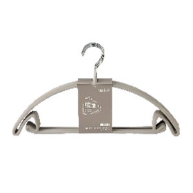 顺艺5只麂芙绒17"弧形多功能衣架SY196