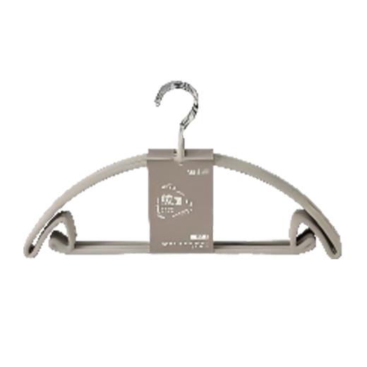 顺艺5只麂芙绒17"弧形多功能衣架SY196 商品图0