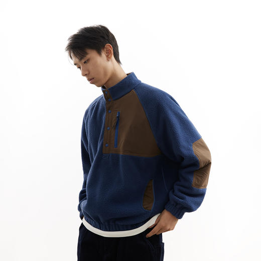 吃茶去chichaqu25秋冬户外抓绒双面穿外套山系保暖摇粒绒加厚宽松 商品图5