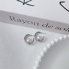 珍珠光泽温润设计小巧精致银针耳圈纪念日百货门店同款-162243259 商品缩略图3
