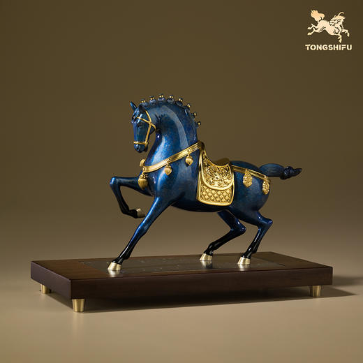 铜师傅《富贵马》客厅桌面铜马摆件 家居装饰工艺品 开业乔迁摆件 商品图5