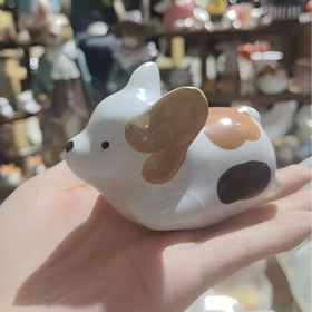 瓷器摆件TEEMJADE飞跃狗