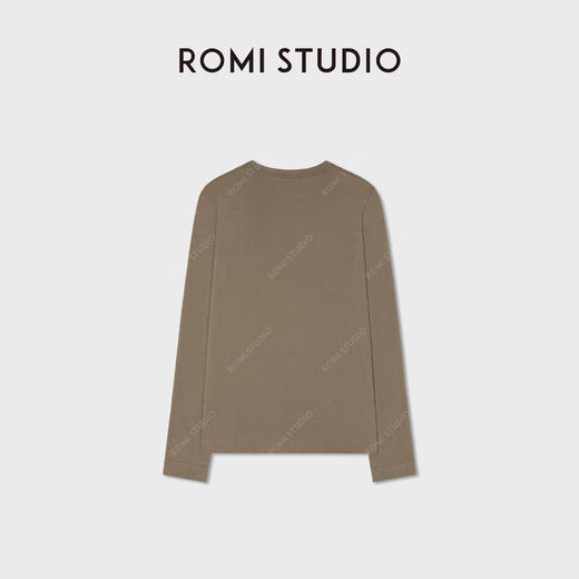 ROMI STUDIO“简约基础”环保针织正肩圆领长袖打底RWCSSY1959 商品图1