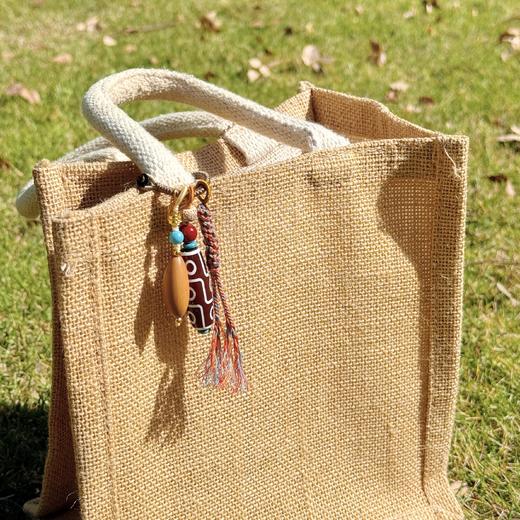 【敦煌九眼天珠编绳挂件】敦煌福泽新中式国风挂件挂饰手工创意钥匙扣 商品图1