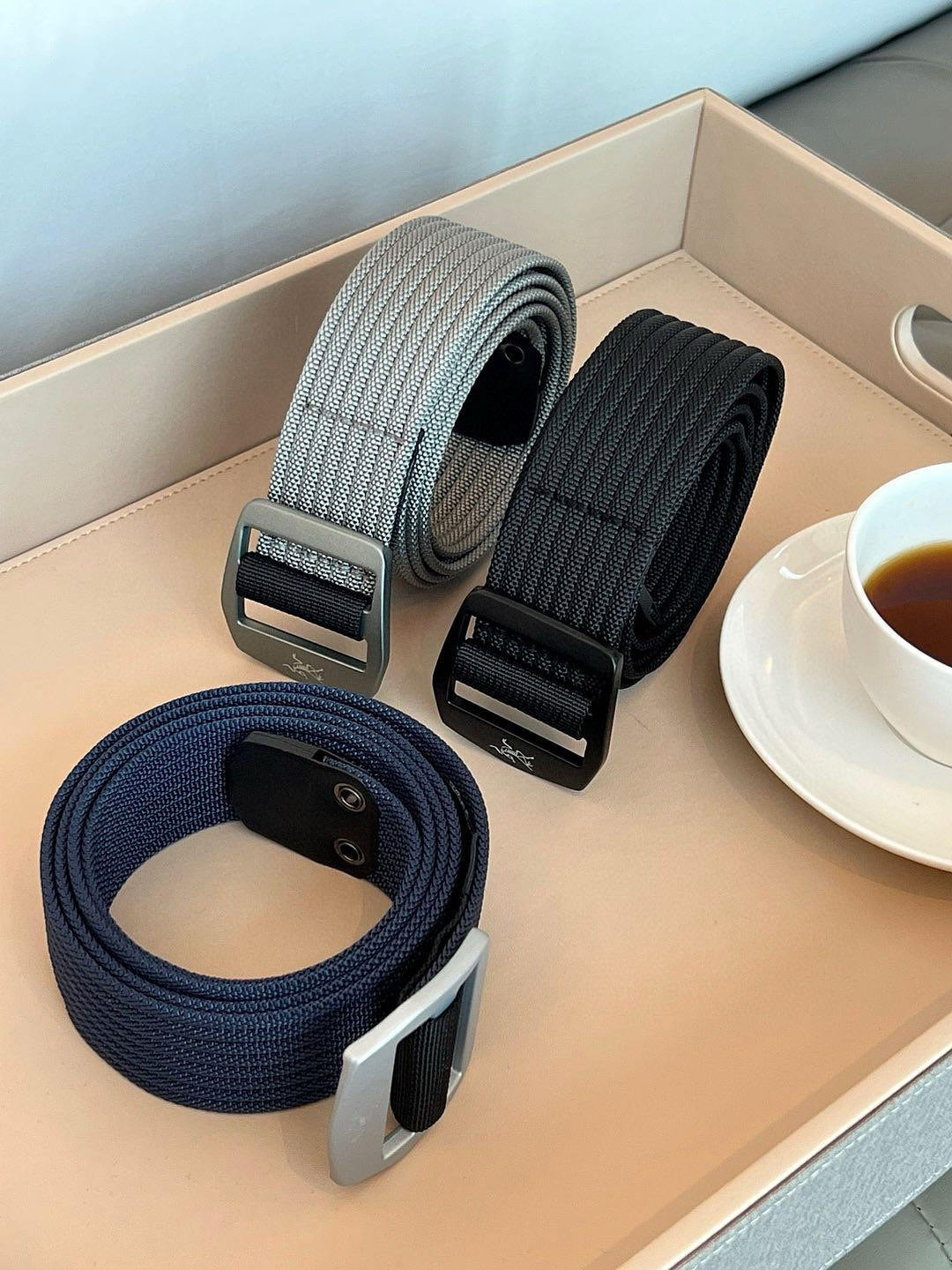 只有蓝色，青岛代工厂出！  鸟家尼龙编织腰带皮带   男女同款！ 高品质合金扣头！