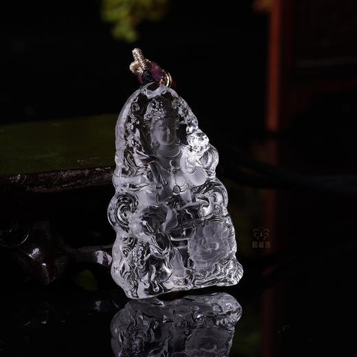 【文殊菩萨】白水晶八大守护神坠   ZX2511150 商品图3