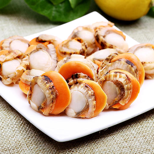 北海湾现剥熟冻扇贝肉锁鲜 200g*5袋 商品图0