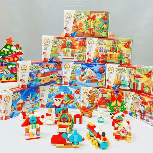 Merry Christmas12合1圣诞积木套盒 商品图6
