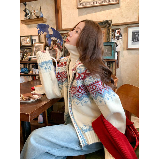 <曾小咸推荐>现货秒杀 ！微信超特价！费尔岛连帽针织衫外套 日常239.99 立减140 秒杀99.99！！ 商品图2