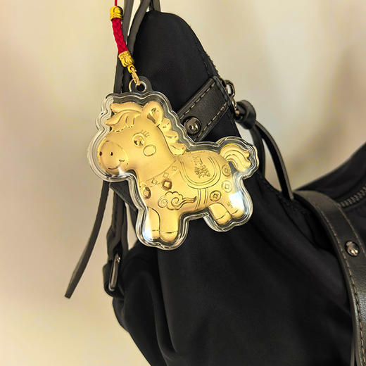 春日限定【抢先购💥买一送一！】BAOFANDI 宝梵迪马上有钱大号吊坠挂饰钥匙扣包包挂饰2个装【送证书】-mi 商品图3