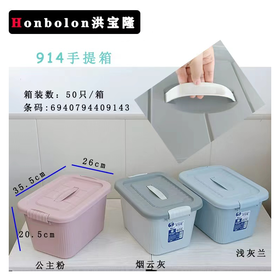 洪宝隆奈斯35.5*26*20.5cm手提整理箱914（颜色随机）