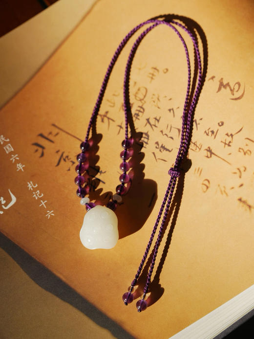 和田玉莲蓬项链 商品图0