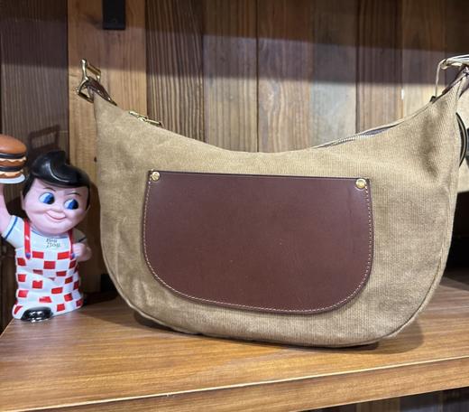 YU LEATHER/CA24DL/帆布饺子包 商品图3