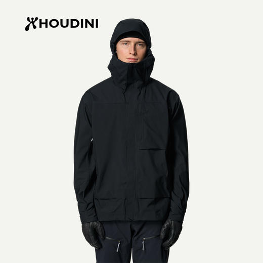 HOUDINI胡丁尼 Rollercoaster 云霄 男款户外防水带帽外套800060 商品图8