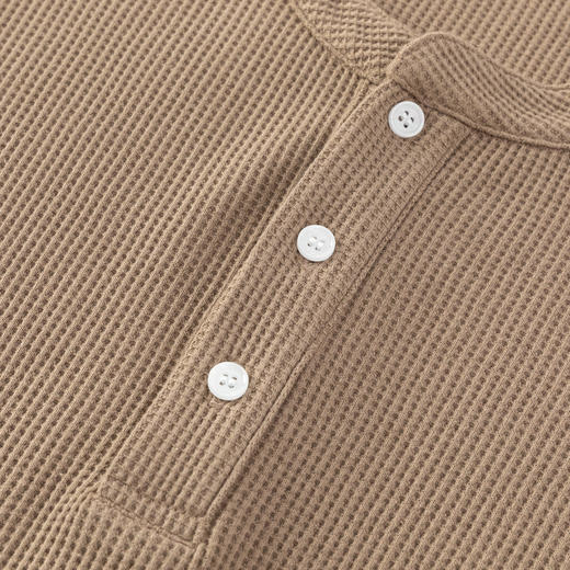 GXG男装25秋季时尚百搭肌理感简约休闲男式圆领长袖T恤衫上衣K&C 商品图7