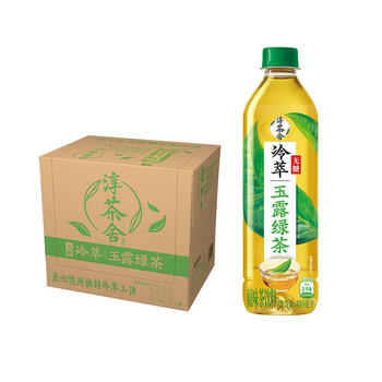 可口可乐（Coca-Cola）淳茶舍 玉露绿茶 冷萃 无糖茶饮料 480ml*12瓶整箱装 商品图2
