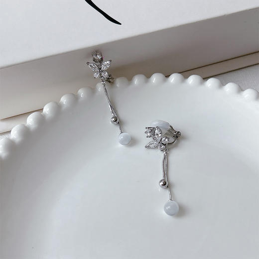 气质小众百搭蝴蝶流苏耳夹-纪念日百货门店同款167750663 商品图3