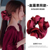 2026年赵露思同款木新年耳边大肠发圈女红色缎面丸子头发绳扎低马尾头绳皮筋★ 商品缩略图0