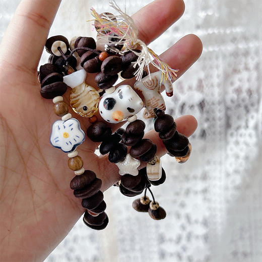 可爱猫咪咖啡豆陶瓷手链纪念日百货门店同款163143090 商品图0