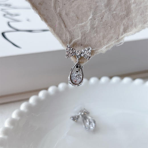 精致优雅蝴蝶结设计甜美耳夹-纪念日百货门店同款167750743 商品图4