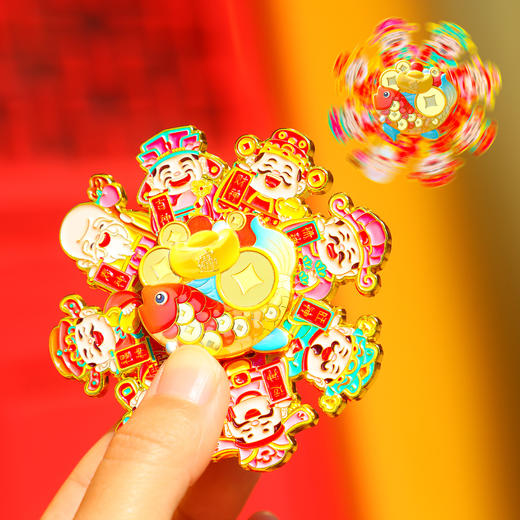 【马上有钱·马年流沙金属冰箱贴】骏马奔腾财源滚滚来好寓意国潮创意冰箱贴 商品图4