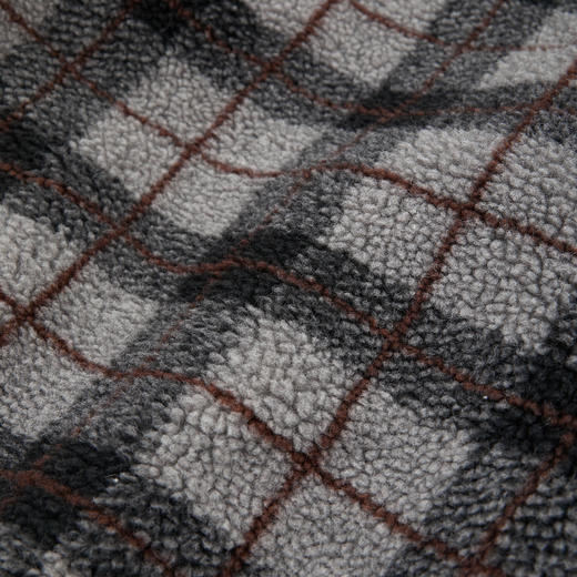 ROMI STUDIO“双面两穿”复古格纹羊毛针织摇粒绒外套 RWCWWY7015 商品图2